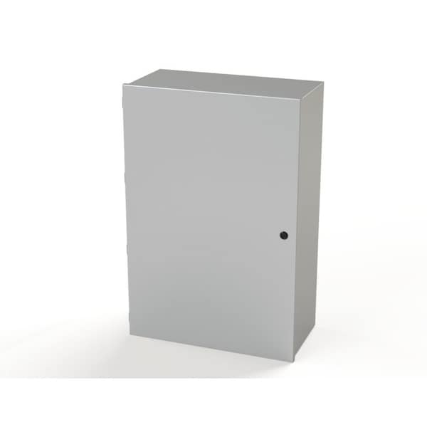 1/4 Turn Latch Electrical Enclosures, 36 in H, 12 in D, 24 in W, NEMA 1, Carbon Steel